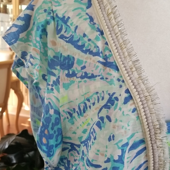 Lilly Pulitzer Blue and Green Dress - Picture 4 of 7